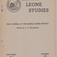 Sierra Leone Studies